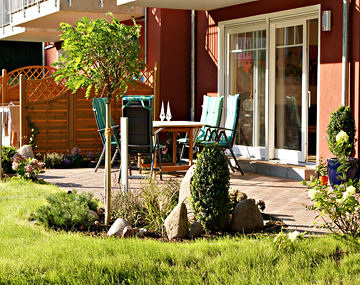 Ferienwohnung Silbermöwe Bansin Garten