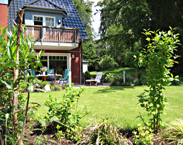 Ferienwohnung Silbermöwe Bansin Garten