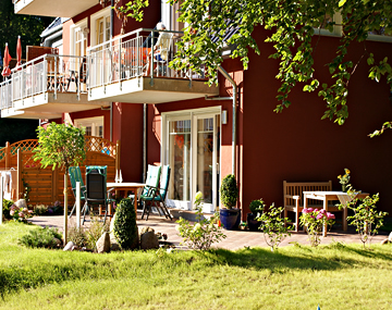 Ferienwohnung Silbermöwe Bansin Garten