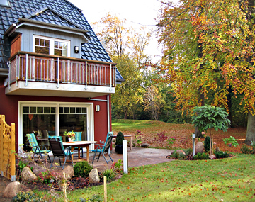 Ferienwohnung Silbermöwe Bansin Garten